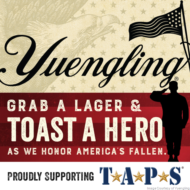 Yuengling's Lagers For Heroes Program Celebrates Partnership with TAPS Yuengling's Lagers For Heroes Program Celebrates Partnership with TAPS