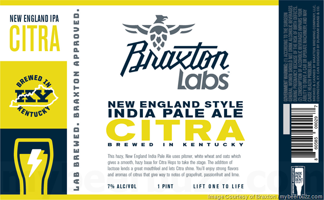 Braxton Labs to Release “New England IPA: Citra” in Cans Braxton Labs to Release “New England IPA: Citra” in Cans