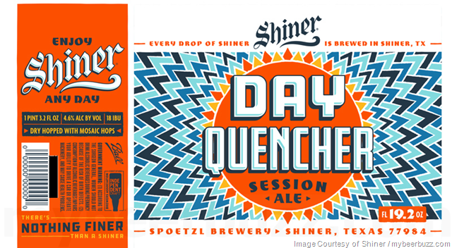 Shiner Adding NEW Day Quencher Session Ale Cans & Bottles Shiner Adding NEW Day Quencher Session Ale Cans & Bottles