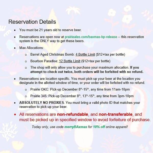 Prairie Launches On-Line Sales For Barrel Aged Christmas Bomb! and Bourbon Paradise Prairie Launches On-Line Sales For Barrel Aged Christmas Bomb! and Bourbon Paradise