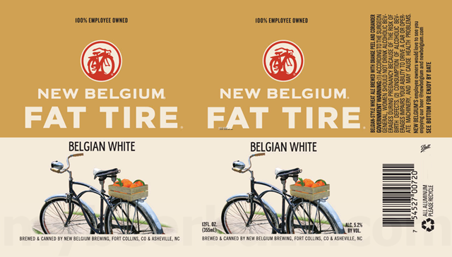 New Belgium Updating Fat Tire Packaging w/19.2oz Cans New Belgium Updating Fat Tire Packaging w/19.2oz Cans