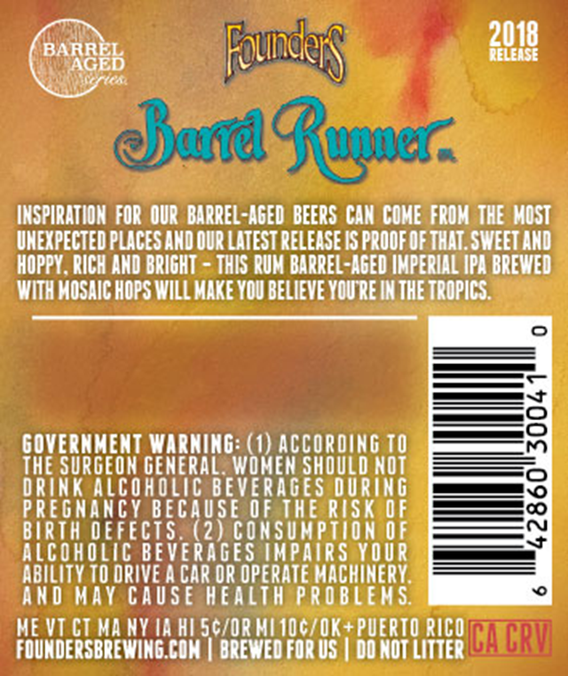 Founders Releasing Barrel Aged Series - Barrel Runner Founders Releasing Barrel Aged Series - Barrel Runner