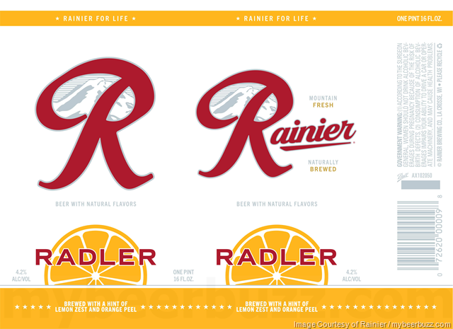 Rainier Releasing Rainier Radler 16oz Cans Rainier Releasing Rainier Radler 16oz Cans