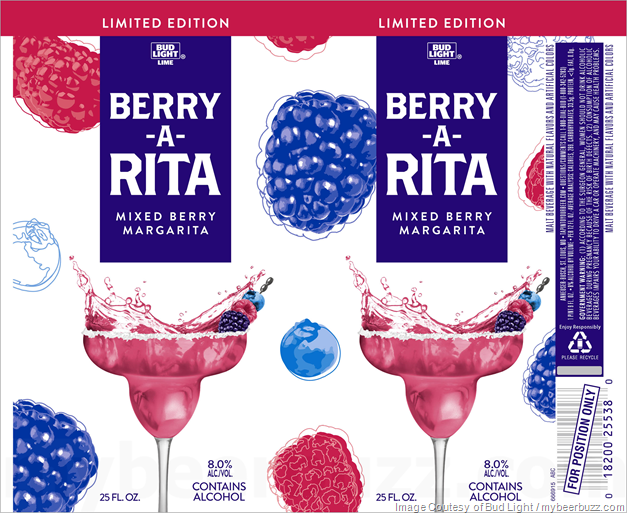 Bud Light - Berry-A-Rita Limited Edition Cans Bud Light - Berry-A-Rita Limited Edition Cans