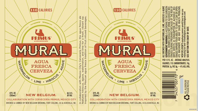 New Belgium Brewing Announces Mural Agua Fresca Cerveza New Belgium Brewing Announces Mural Agua Fresca Cerveza