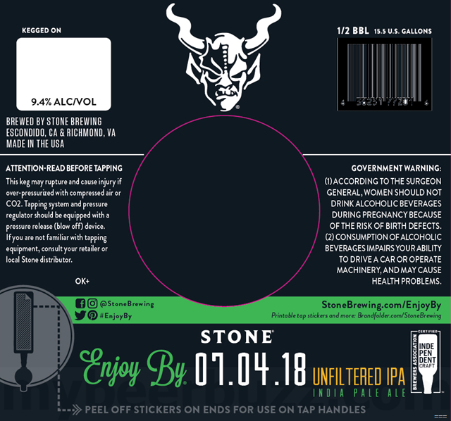 Stone Reveals Enjoy By 07.04.18 Cans & Bottles Stone Reveals Enjoy By 07.04.18 Cans & Bottles