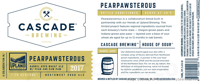 Upland Brewing & Cascade Collaborate On Pearpawsterous Upland Brewing & Cascade Collaborate On Pearpawsterous