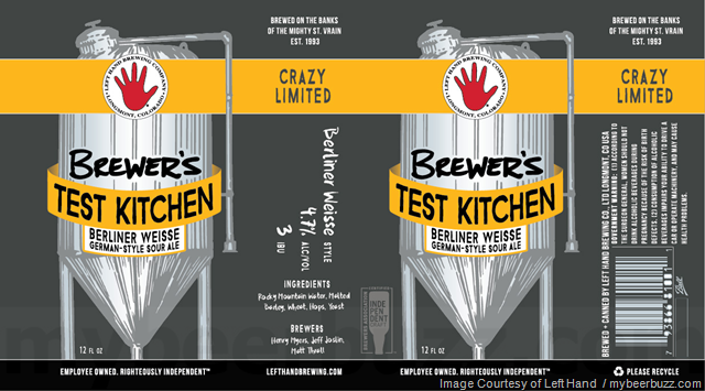 Left Hand Brewing Nitro Wake Up Dead & Brewer’s Test Kitchen Berliner Weisse Left Hand Brewing Nitro Wake Up Dead & Brewer’s Test Kitchen Berliner Weisse