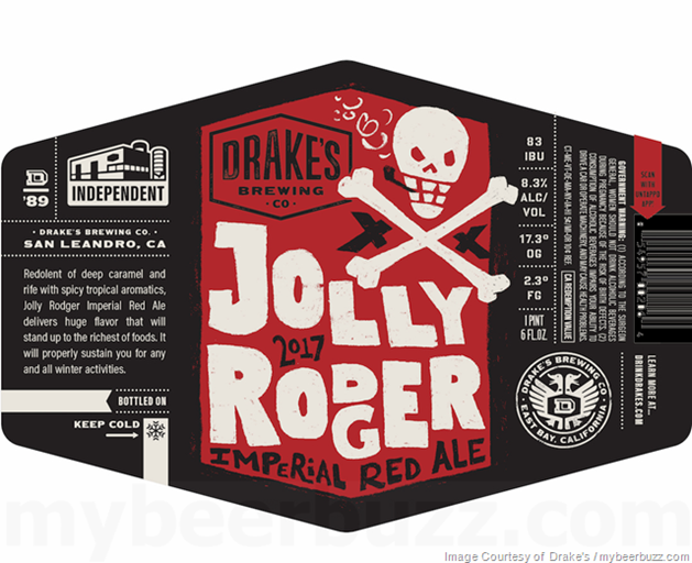 Drake’s Brewing Jolly Rodger Returns for 2017 Drake’s Brewing Jolly Rodger Returns for 2017