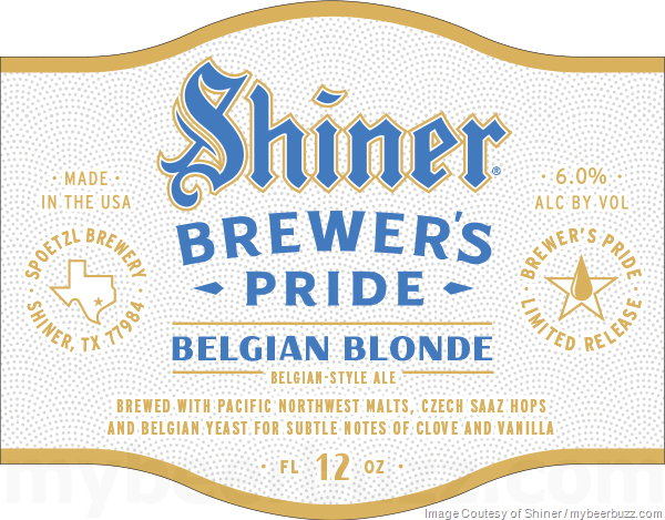 Shiner Belgian Blonde Coming To Brewer’s Pride Series Shiner Belgian Blonde Coming To Brewer’s Pride Series