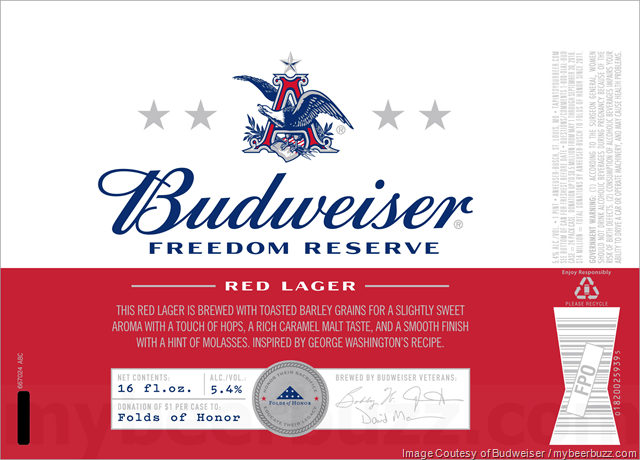 Budweiser Adding Freedom Reserve Red Lager Bottles Budweiser Adding Freedom Reserve Red Lager Bottles