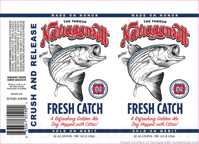 imageNarragansett Adding Fresh Catch Blonde Ale Cans Narragansett Adding Fresh Catch Blonde Ale Cans