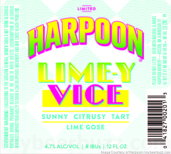 Harpoon Adding Lime-Y-Vice Cans & Bottles Harpoon Adding Lime-Y-Vice Cans & Bottles