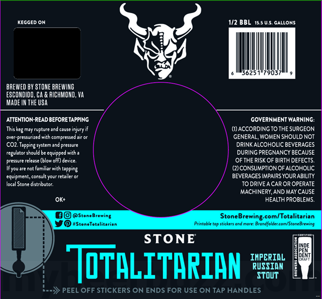 Stone Brewing Adding Totalitarian Imperial Russian Stout Stone Brewing Adding Totalitarian Imperial Russian Stout
