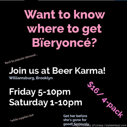 Lineup Brewing Releases Beyoncé-Inspired Beer Cans: Bïeryoncé Lineup Brewing Releases Beyoncé-Inspired Beer Cans: Bïeryoncé