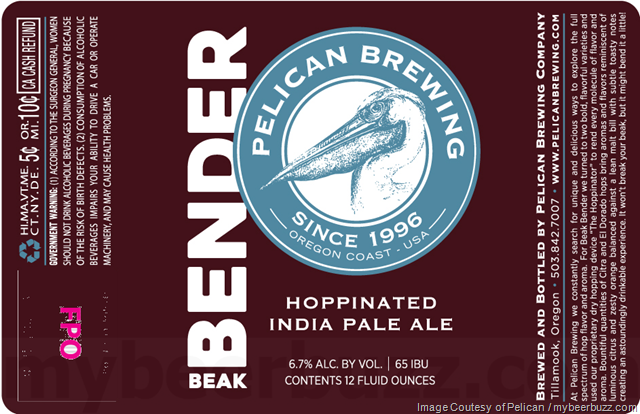 Pelican Brewing Updating Beak Bender Hoppinated IPA Pelican Brewing Updating Beak Bender Hoppinated IPA