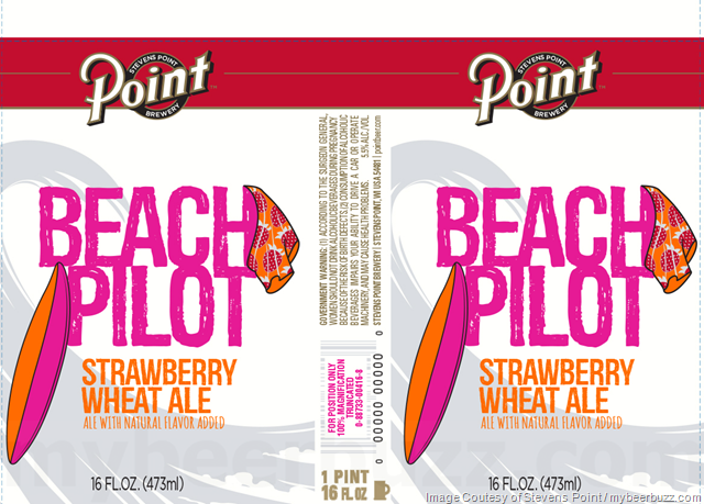 Stevens Point - Beach Pilot Strawberry Wheat Ale Stevens Point - Beach Pilot Strawberry Wheat Ale