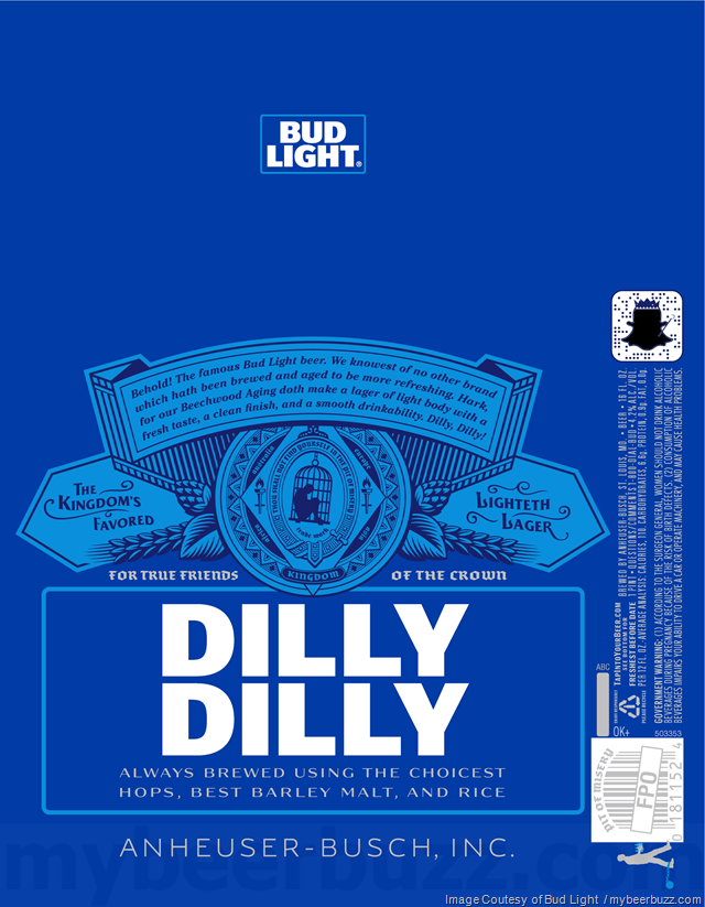 Bud Light Adding New Dilly Dilly Packaging Bud Light Adding New Dilly Dilly Packaging