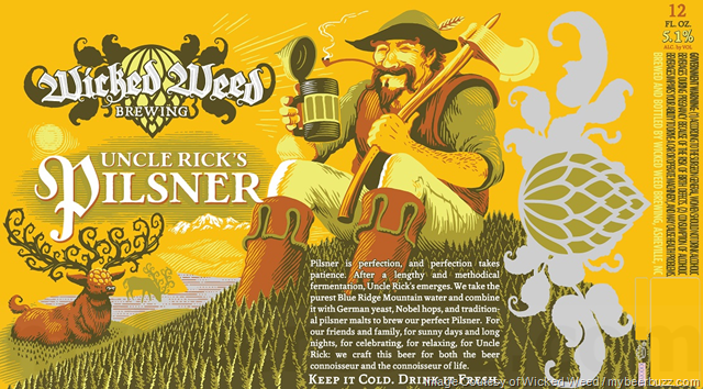 Wicked Weed Adding Uncle Rick’s Pilsner 16oz Cans Wicked Weed Adding Uncle Rick’s Pilsner 16oz Cans