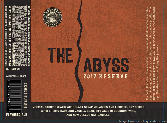 Deschutes The Abyss 2017 Coming 11/17 Deschutes The Abyss 2017 Coming 11/17