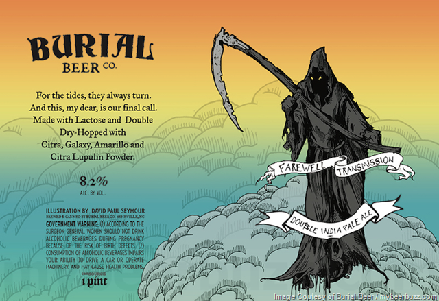 Burial Beer Farewell Transmission 16oz cans Burial Beer Farewell Transmission 16oz cans