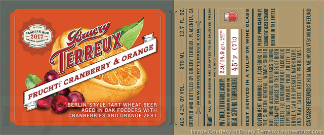 Bruery Terreux - Frucht: Cranberry & Orange Bruery Terreux - Frucht: Cranberry & Orange