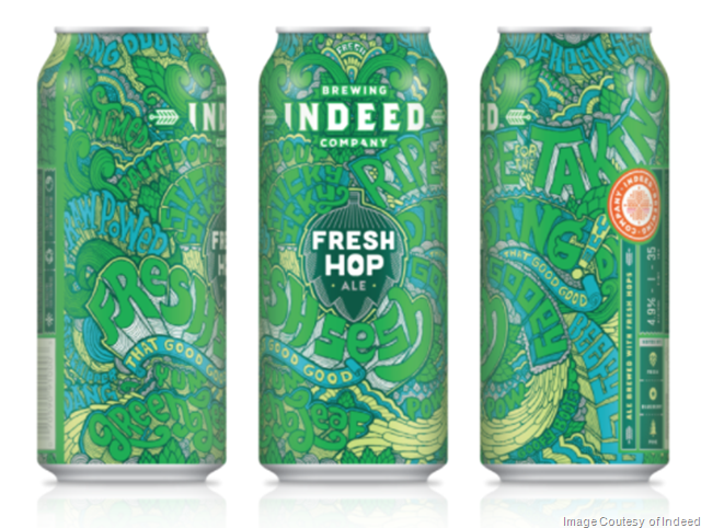 Indeed Brewing Fresh Hop Ale Coming To First Ever 16oz Cans Indeed Brewing Fresh Hop Ale Coming To First Ever 16oz Cans