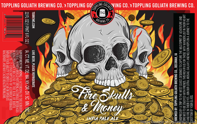 image Toppling Goliath Fire Skulls & Money