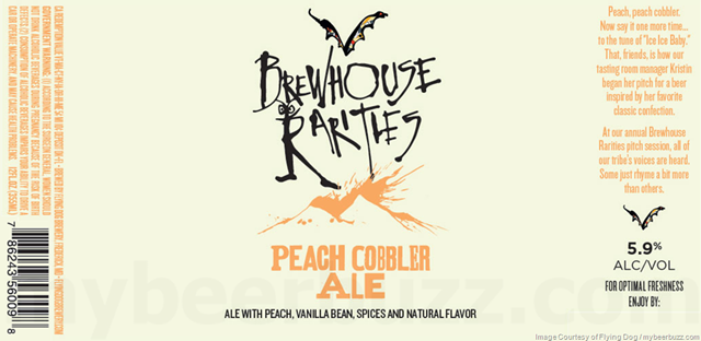 Mybeerbuzz .com Highlights Flying Dog Brewhouse Rarities Peach Cobbler Ale Mybeerbuzz .com Highlights Flying Dog Brewhouse Rarities Peach Cobbler Ale