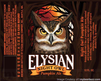 Mybeerbuzz .com Highlights Elysian Punkuccino, The Great Pumpkin, Night Owl & Dark O’ The Moon Mybeerbuzz .com Highlights Elysian Punkuccino, The Great Pumpkin, Night Owl & Dark O’ The Moon