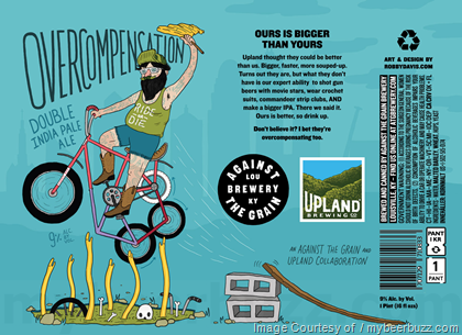 Upland & Against The Grain Collaborate On Overcompensation DIPA Cans Upland & Against The Grain Collaborate On Overcompensation DIPA Cans