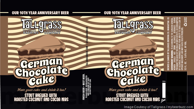 Tallgrass Adding German Chocolate Cake Cans For 10th Anniversary Tallgrass Adding German Chocolate Cake Cans For 10th Anniversary