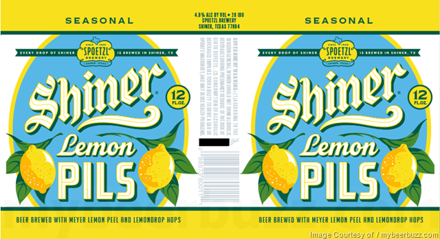 Shiner Adding Lemon Pils In 24oz & 12oz Cans Shiner Adding Lemon Pils In 24oz & 12oz Cans