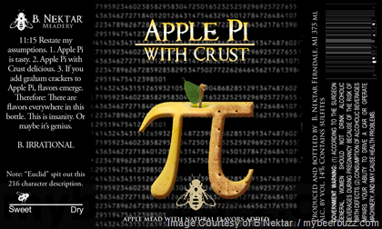 B Nektar Apple Pi With Crust B Nektar Apple Pi With Crust