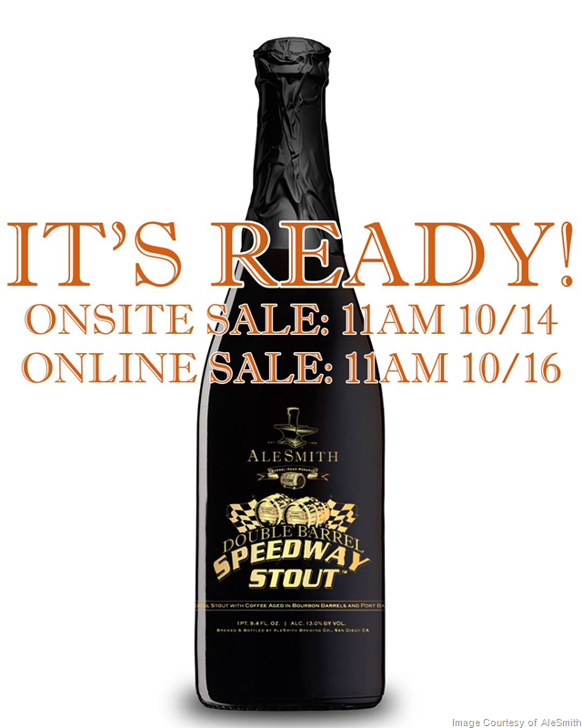 AleSmith - Double Barrel Speedway Stout Release Details (Delayed-10/14) AleSmith - Double Barrel Speedway Stout Release Details (Delayed-10/14)
