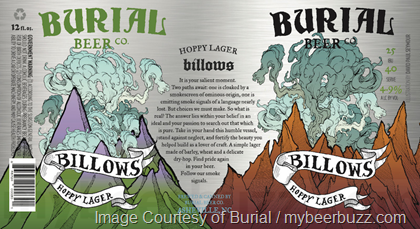 Burial Beer Billows Hoppy Lager Burial Beer Billows Hoppy Lager