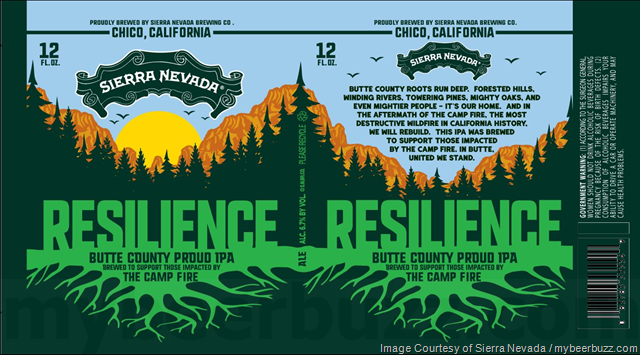 Sierra Nevada Brewing To Brew Resilience IPA for Camp Fire Relief Sierra Nevada Brewing To Brew Resilience IPA for Camp Fire Relief