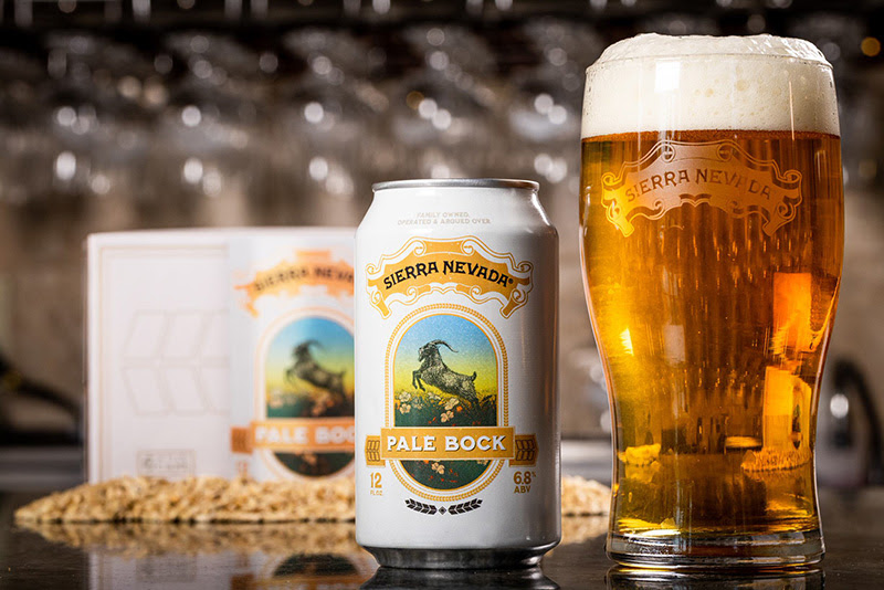 Sierra Nevada Pale Bock Returns For 2025 A six-pack, can, and full glass of Sierra Nevada Pale Bock Sierra Nevada Pale Bock Returns For 2025