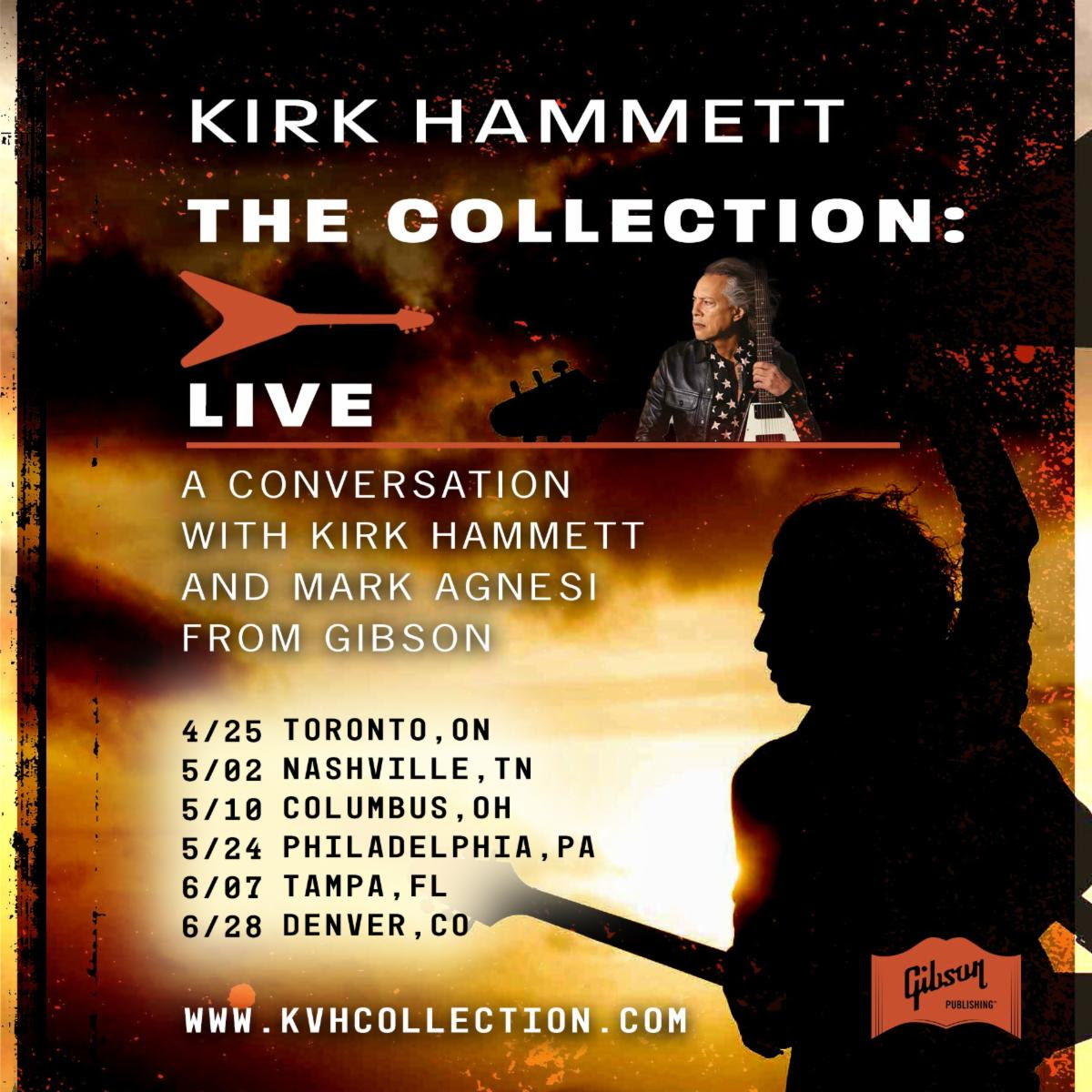 KIRK HAMMETT THE COLLECTION: LIVE Events, Kirk Hammett of Metallica Joins Mark Agnesi of Gibson for An Intimate Live Discussion Spanning His Music Career and New Book 17 307ed506 0e60 434e 972a 69c5dde776a3