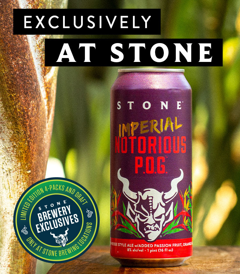 Stone Releasing Stone Imperial Notorious P.O.G. Stone Releasing Stone Imperial Notorious P.O.G.