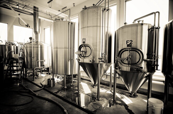 Epic Brewing Adding Pie & Beer Day Key Lime Pie Cream Ale Cans 15 Epic Brewing Company's original 10 BBL brewhouse. It can still be seen through the windows as you pass 825 S State Street.