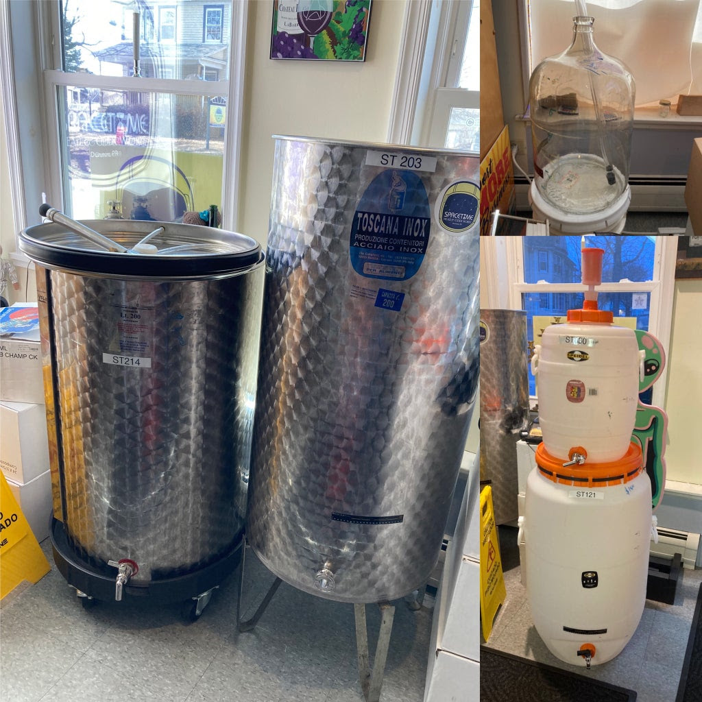 Space Time Mead & Cider Works Closing Permanently June 22nd 9 wine tanks for sale and carboys