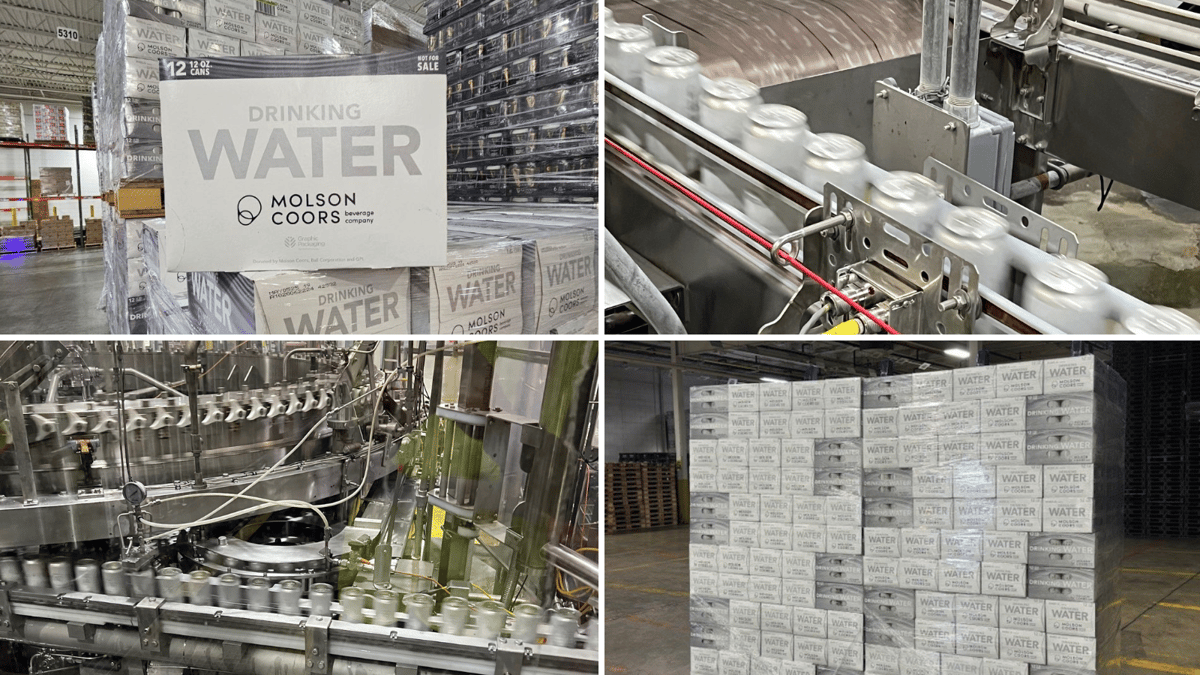 Molson Coors doubling production of canned water for disaster relief Molson Coors doubling production of canned water for disaster relief