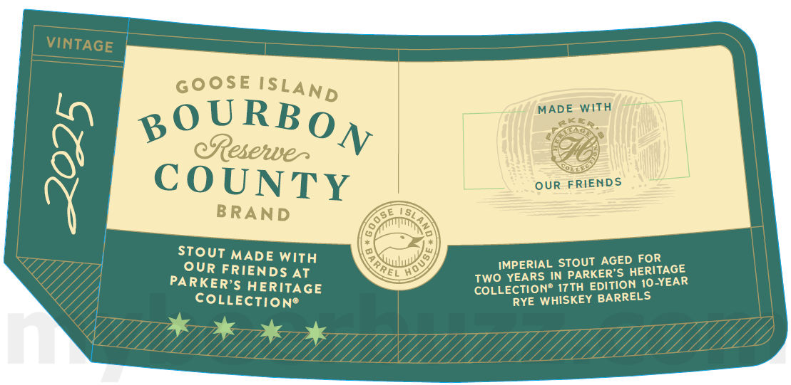 Goose Island Adding 2025 Bourbon County Brand Stout Reserve 2-Year Parker’s Heritage / 2025 Bourbon County Brand Original Stout 10oz Bottles Goose Island Adding 2025 Bourbon County Brand Stout Reserve 2-Year Parker’s Heritage / 2025 Bourbon County Brand Original Stout 10oz Bottles