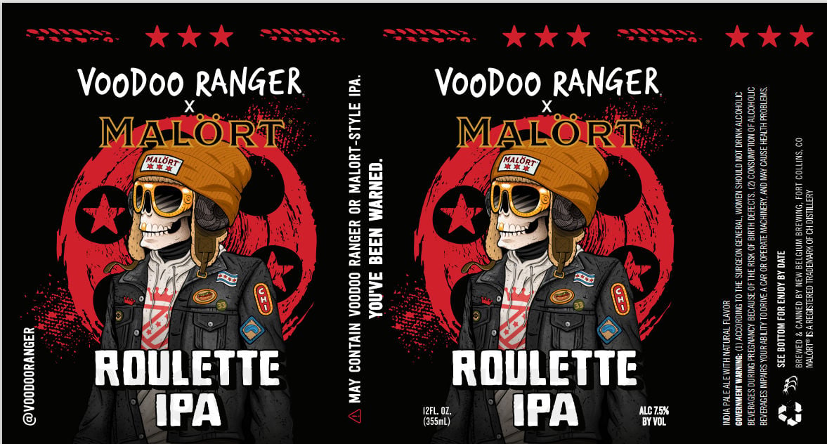 New Belgium Voodoo Ranger & Malört Team Up For Roulette IPA New Belgium Voodoo Ranger & Malört Team Up For Roulette IPA