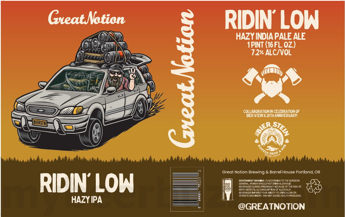 Great Notion & Beer Stein Team Up For Ridin’ Low Cans Great Notion & Beer Stein Team Up For Ridin’ Low Cans