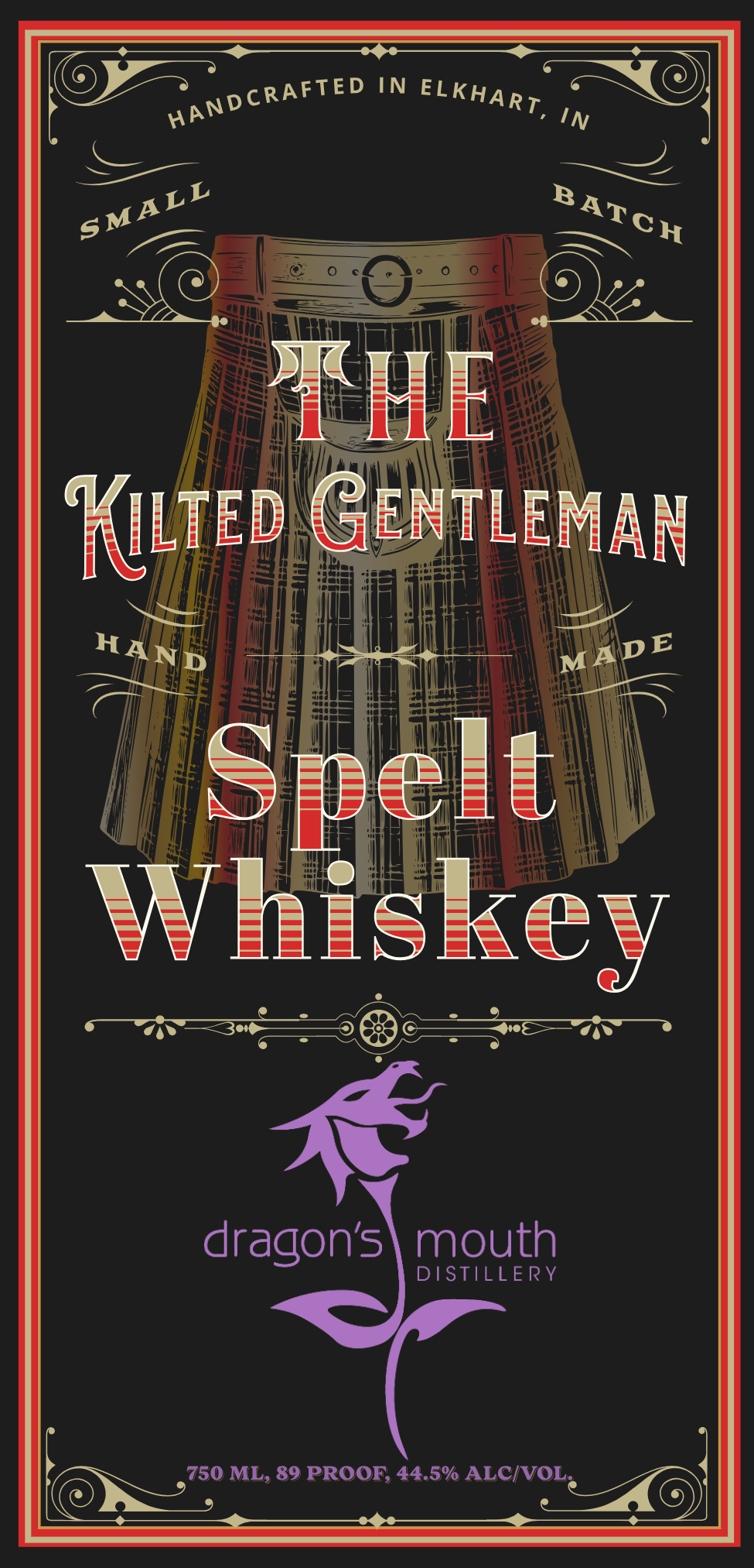 Dragon’s Mouth Distillery The Kilted Gentleman Spelt Whiskey Dragon’s Mouth Distillery The Kilted Gentleman Spelt Whiskey