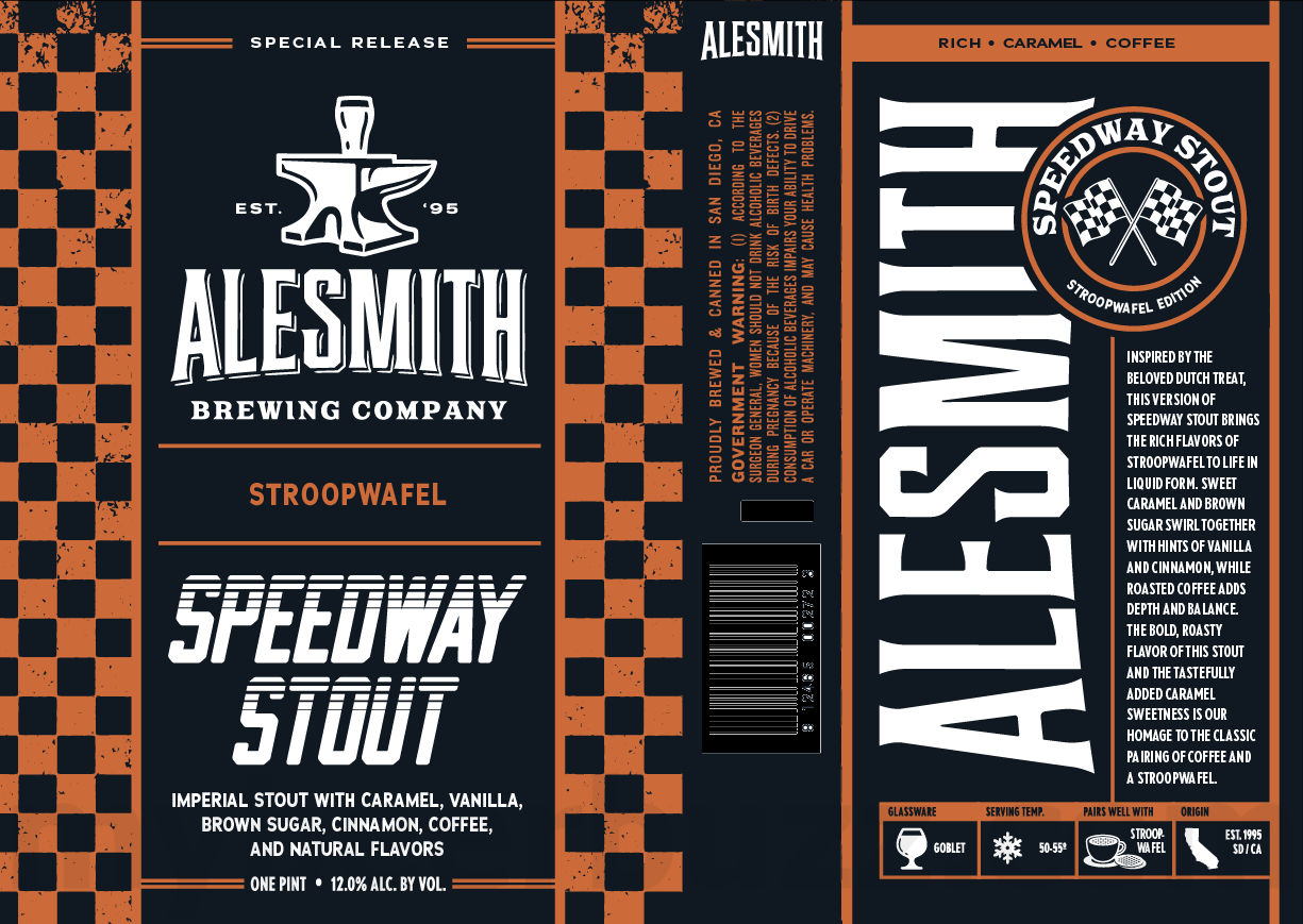 AleSmith Adding Speedway Stout Stroopwafel Edition Cans AleSmith Adding Speedway Stout Stroopwafel Edition Cans
