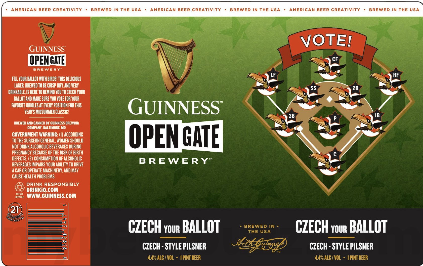 Guinness Open Gate Adding Czech Your Ballot Orioles Collaboration Guinness Open Gate Adding Czech Your Ballot Orioles Collaboration