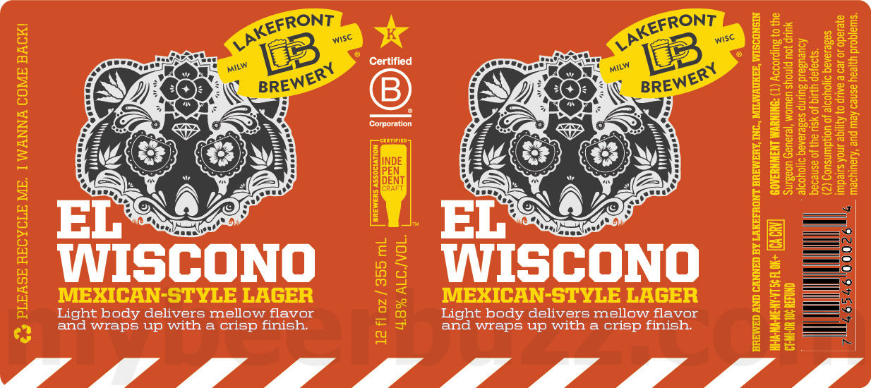 Lakefront El Wisco Returning As El Wiscono Mexican-Style Lager Lakefront El Wisco Returning As El Wiscono Mexican-Style Lager